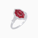 Load image into Gallery viewer, Antique Inspired Marquise Cut Gemstone Ring - Shahin Jewelry