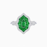 Load image into Gallery viewer, Antique Inspired Marquise Cut Gemstone Ring - Shahin Jewelry