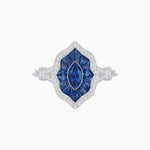 Load image into Gallery viewer, Antique Inspired Marquise Cut Gemstone Ring - Shahin Jewelry