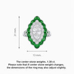 Load image into Gallery viewer, Antique Inspired Oval Cut Diamond and Cocktail Ring - Shahin Jewelry