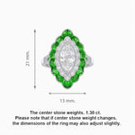 Load image into Gallery viewer, Antique Inspired Oval Cut Diamond and Cocktail Ring - Shahin Jewelry