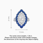 Load image into Gallery viewer, Antique Inspired Oval Cut Diamond and Cocktail Ring - Shahin Jewelry