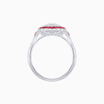 Load image into Gallery viewer, Antique Inspired Oval Cut Diamond and Cocktail Ring - Shahin Jewelry