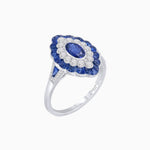 Load image into Gallery viewer, Antique Inspired Oval Cut Gemstone Cocktail Ring - Shahin Jewelry