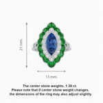 Load image into Gallery viewer, Antique Inspired Oval Cut Gemstone Cocktail Ring - Shahin Jewelry