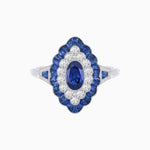 Load image into Gallery viewer, Antique Inspired Oval Cut Gemstone Cocktail Ring - Shahin Jewelry
