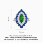 Load image into Gallery viewer, Antique Inspired Oval Cut Gemstone Cocktail Ring - Shahin Jewelry