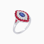 Load image into Gallery viewer, Antique Inspired Oval Cut Gemstone Cocktail Ring - Shahin Jewelry