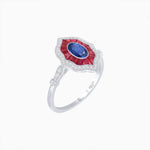 Load image into Gallery viewer, Antique Inspired Oval Cut Gemstone Ring - Shahin Jewelry
