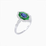 Load image into Gallery viewer, Antique Inspired Oval Cut Gemstone Ring - Shahin Jewelry