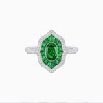 Load image into Gallery viewer, Antique Inspired Oval Cut Gemstone Ring - Shahin Jewelry