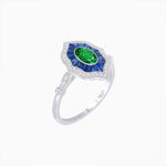 Load image into Gallery viewer, Antique Inspired Oval Cut Gemstone Ring - Shahin Jewelry