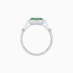 Load image into Gallery viewer, Antique Inspired Oval Cut Illusion Diamond Ring - Shahin Jewelry