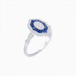 Load image into Gallery viewer, Antique Inspired Oval Cut Illusion Diamond Ring - Shahin Jewelry