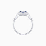 Load image into Gallery viewer, Antique Inspired Oval Cut Illusion Diamond Ring - Shahin Jewelry