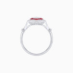 Load image into Gallery viewer, Antique Inspired Oval Cut Illusion Diamond Ring - Shahin Jewelry