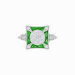 Load image into Gallery viewer, Antique Inspired Ring In Illusion Setting - Shahin Jewelry