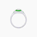 Load image into Gallery viewer, Antique Inspired Ring with Diamond and Gemstone - Shahin Jewelry