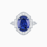 Load image into Gallery viewer, Antique Inspired Ring with Diamond With Gemstone - Shahin Jewelry