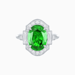 Load image into Gallery viewer, Antique Inspired Ring with Diamond With Gemstone - Shahin Jewelry