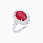 Load image into Gallery viewer, Antique Inspired Ring with Diamond With Gemstone - Shahin Jewelry
