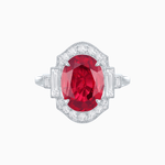 Load image into Gallery viewer, Antique Inspired Ring with Diamond With Gemstone - Shahin Jewelry