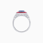 Load image into Gallery viewer, Antique Inspired Ring With Gemstone - Shahin Jewelry