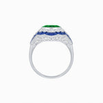 Load image into Gallery viewer, Antique Inspired Ring With Gemstone - Shahin Jewelry