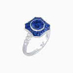 Load image into Gallery viewer, Antique Inspired Ring With Gemstone - Shahin Jewelry
