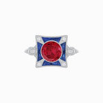 Load image into Gallery viewer, Antique Inspired Ring with Gemstone - Shahin Jewelry