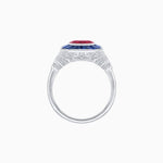Load image into Gallery viewer, Antique Inspired Ring With Gemstone - Shahin Jewelry