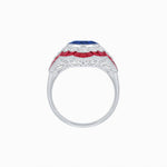 Load image into Gallery viewer, Antique Inspired Ring With Gemstone - Shahin Jewelry