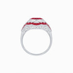 Load image into Gallery viewer, Antique Inspired Ring With Gemstone - Shahin Jewelry