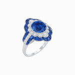 Load image into Gallery viewer, Antique Inspired Ring With Gemstone - Shahin Jewelry