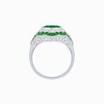 Load image into Gallery viewer, Antique Inspired Ring With Gemstone - Shahin Jewelry