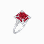 Load image into Gallery viewer, Antique Inspired Ring with Gemstone - Shahin Jewelry