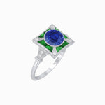 Load image into Gallery viewer, Antique Inspired Ring with Gemstone - Shahin Jewelry