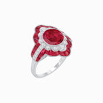 Load image into Gallery viewer, Antique Inspired Ring With Gemstone - Shahin Jewelry