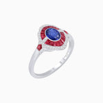 Load image into Gallery viewer, Antique Inspired Ring with Oval Gemstone - Shahin Jewelry