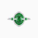 Load image into Gallery viewer, Antique Inspired Ring with Oval Gemstone - Shahin Jewelry