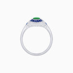 Load image into Gallery viewer, Antique Inspired Ring with Oval Gemstone - Shahin Jewelry