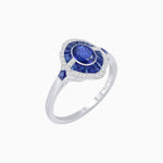 Load image into Gallery viewer, Antique Inspired Ring with Oval Gemstone - Shahin Jewelry