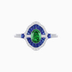 Load image into Gallery viewer, Antique Inspired Ring with Oval Gemstone - Shahin Jewelry