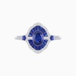 Load image into Gallery viewer, Antique Inspired Ring with Oval Gemstone - Shahin Jewelry