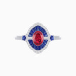 Load image into Gallery viewer, Antique Inspired Ring with Oval Gemstone - Shahin Jewelry
