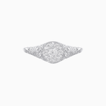 Load image into Gallery viewer, Antique Inspired Round Illusion Cluster Ring with Scrollwork - Shahin Jewelry