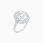 Load image into Gallery viewer, Antique Style Blue Sapphire Engagement Ring With Diamond - Shahin Jewelry