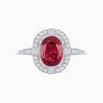 Load image into Gallery viewer, Antique Style Engagement Ring With Gemstone - Shahin Jewelry