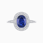 Load image into Gallery viewer, Antique Style Engagement Ring With Gemstone - Shahin Jewelry