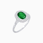 Load image into Gallery viewer, Antique Style Engagement Ring With Gemstone - Shahin Jewelry